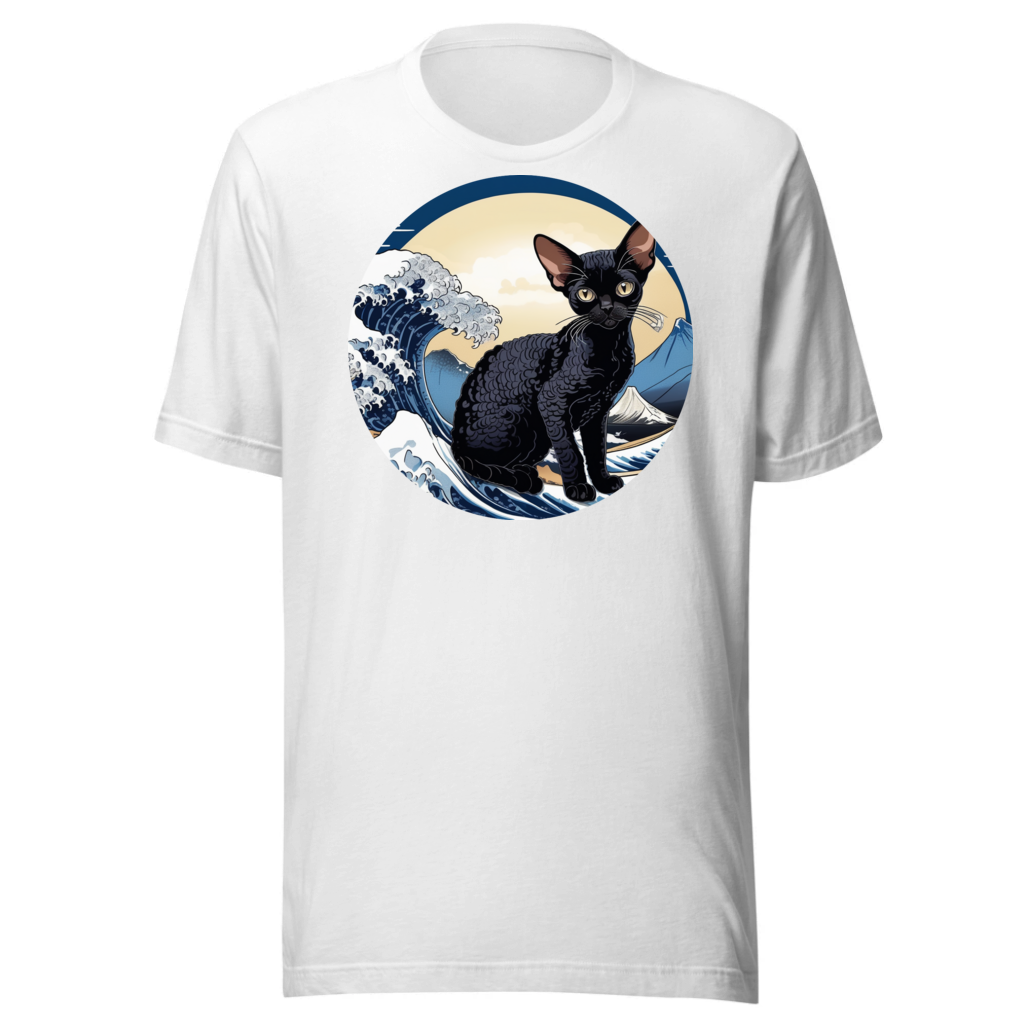 PugMug Custom Black Devon Rex Cat T-Shirt