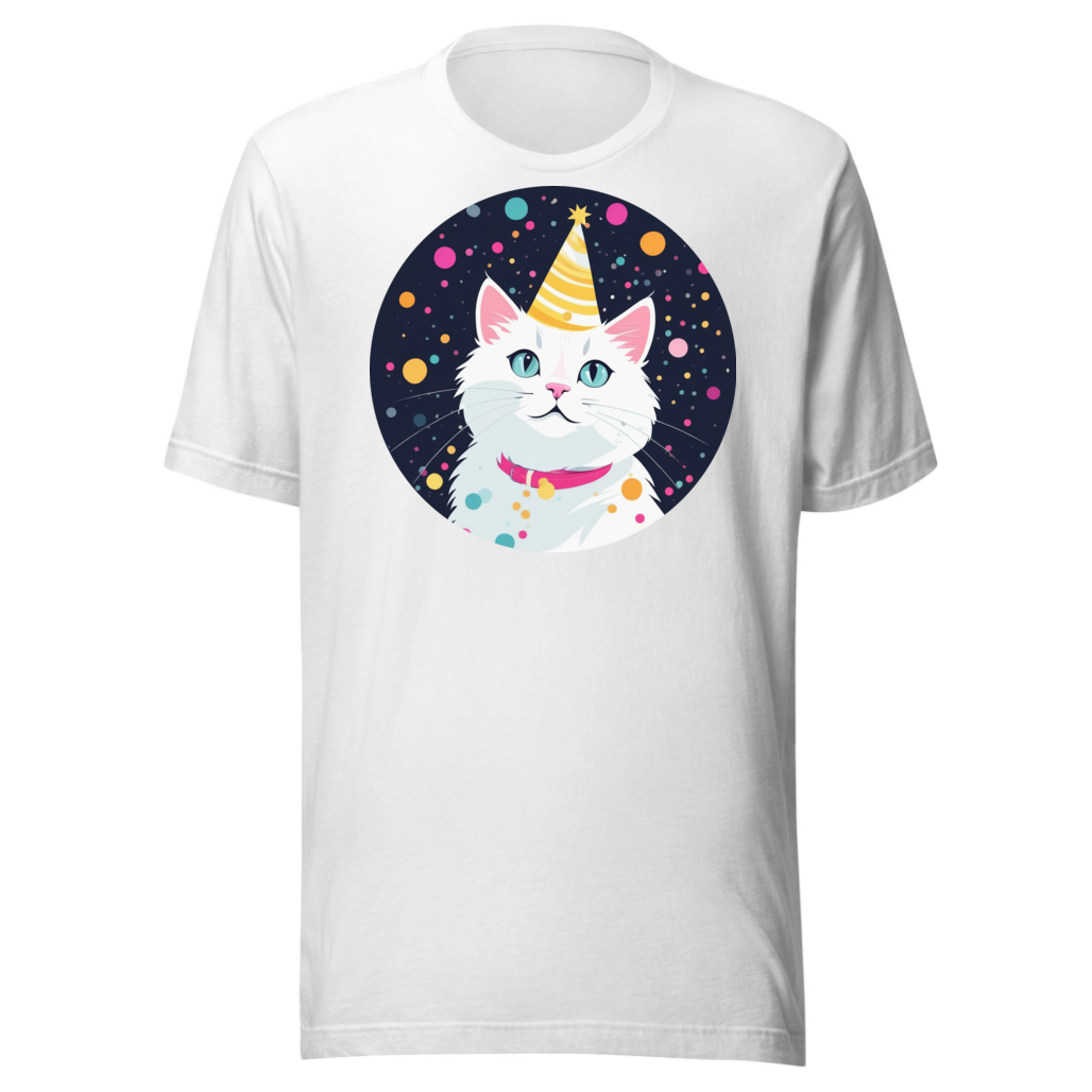 PugMug Custom White Companion Cat T-Shirt