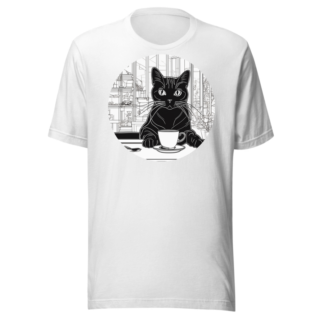 PugMug Custom Black American Shorthair Cat T-Shirt