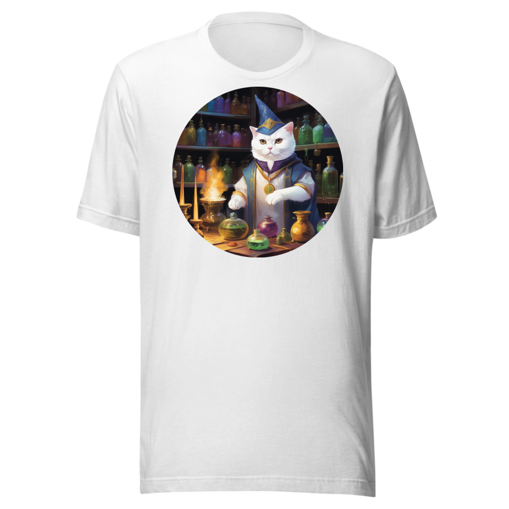 PugMug Custom White Scottish Fold Cat T-Shirt