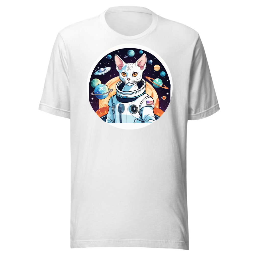 PugMug Custom White Devon Rex Cat T-Shirt
