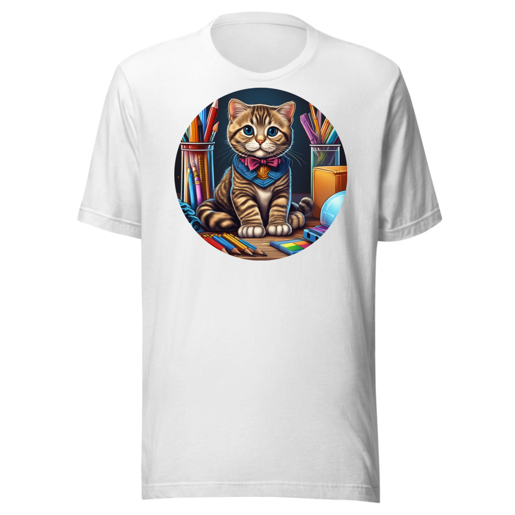 PugMug Custom Tabby Scottish Fold Cat T-Shirt
