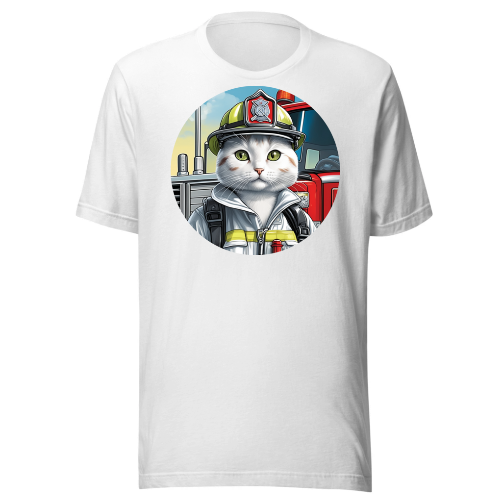 PugMug Custom White Companion Cat T-Shirt