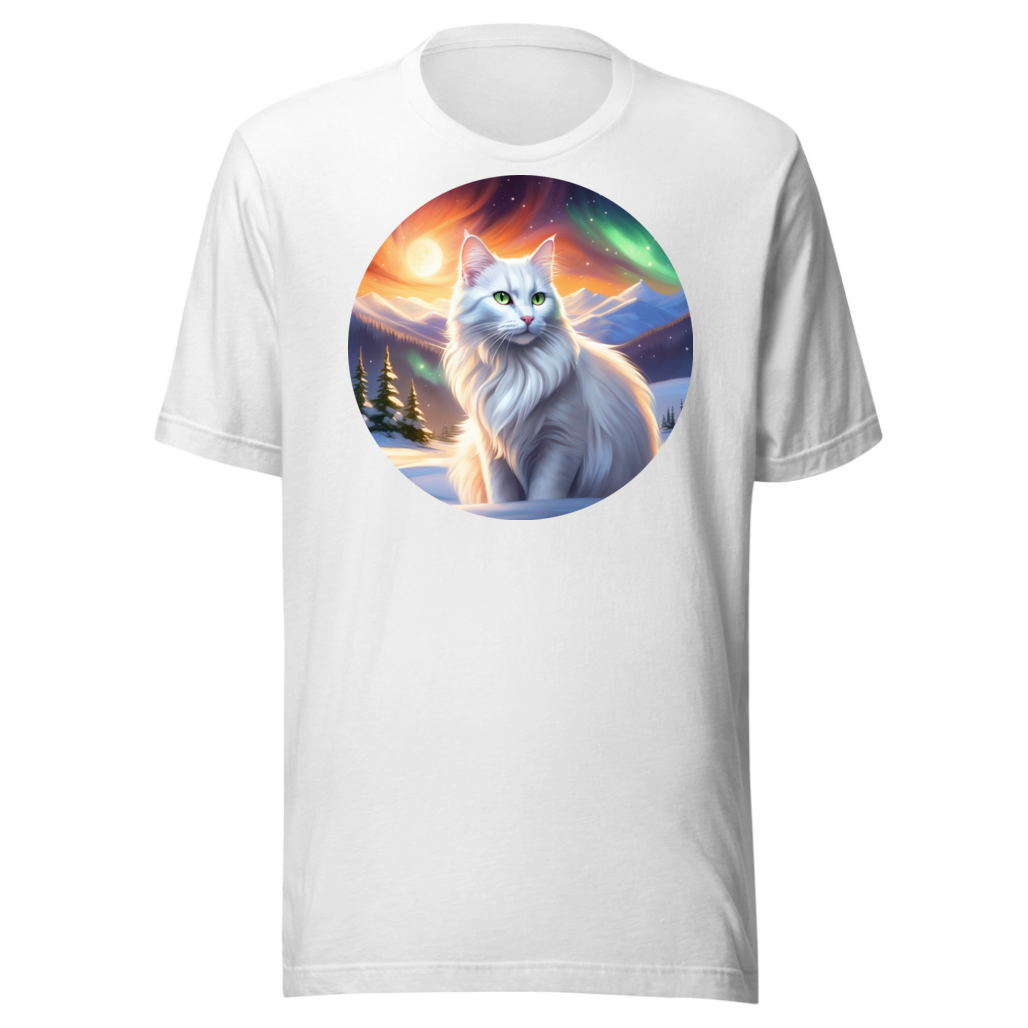 PugMug Custom White Companion Cat T-Shirt