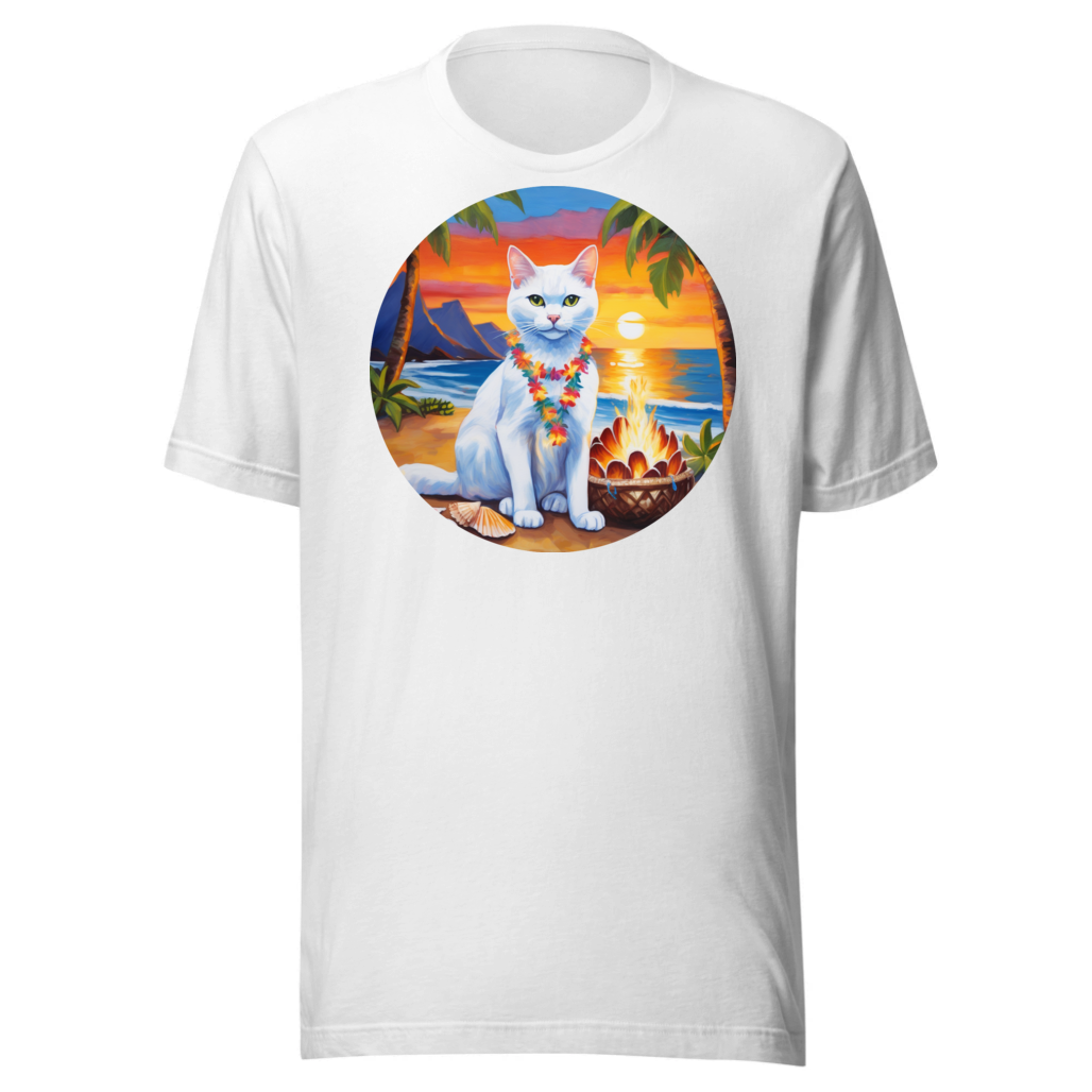 PugMug Custom White Companion Cat T-Shirt