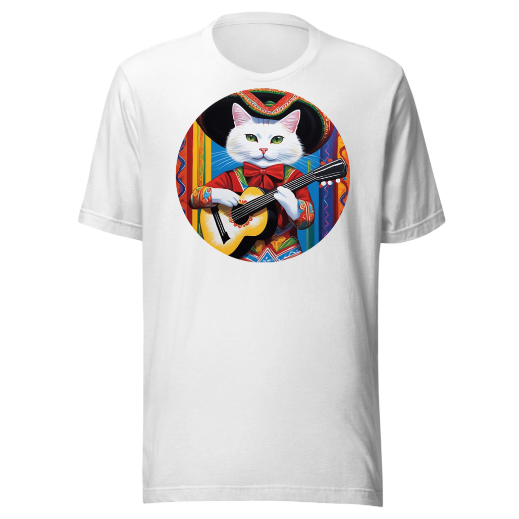 PugMug Custom White Companion Cat T-Shirt