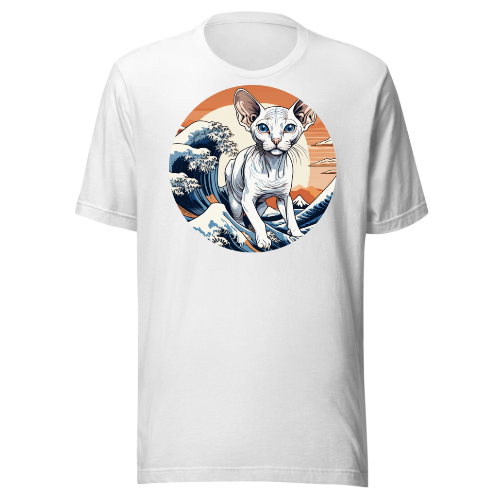 PugMug Custom White Sphynx Cat T-Shirt