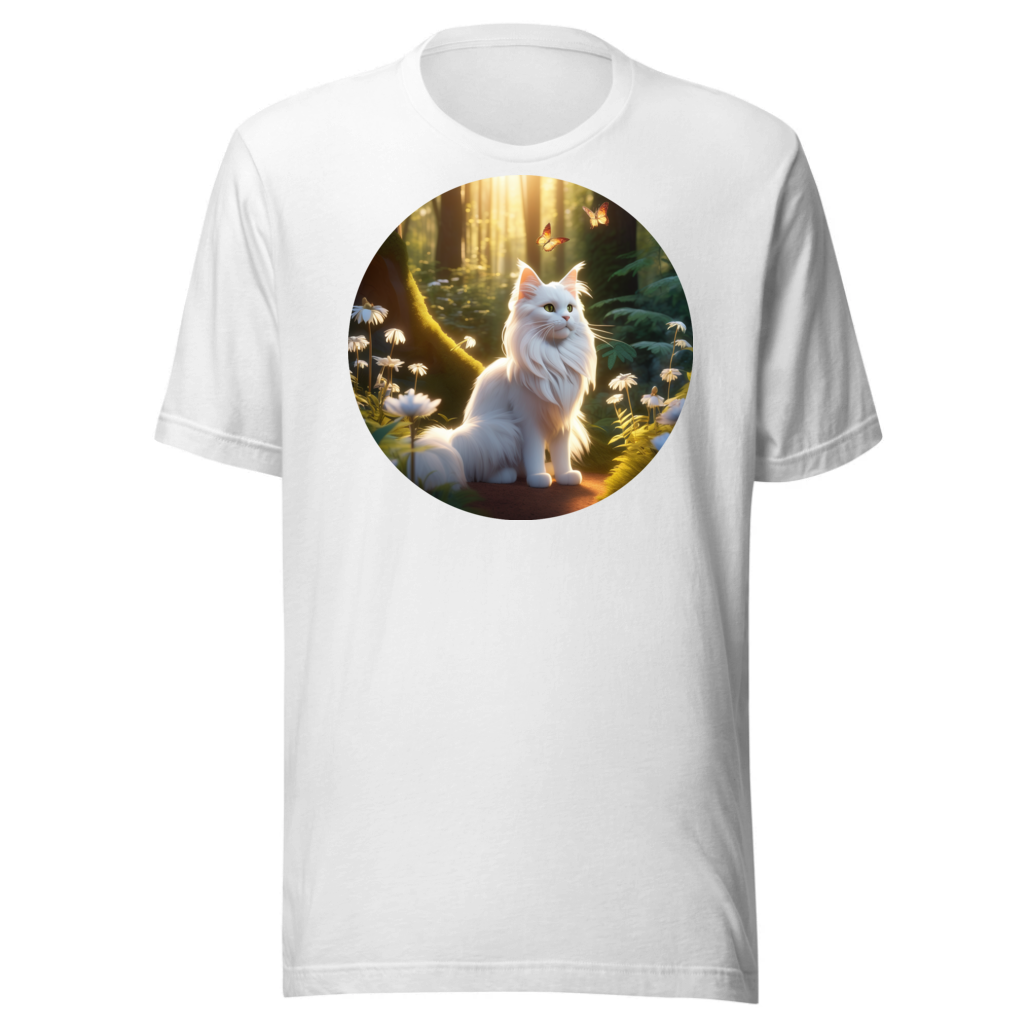 PugMug Custom White Maine Coon Cat T-Shirt