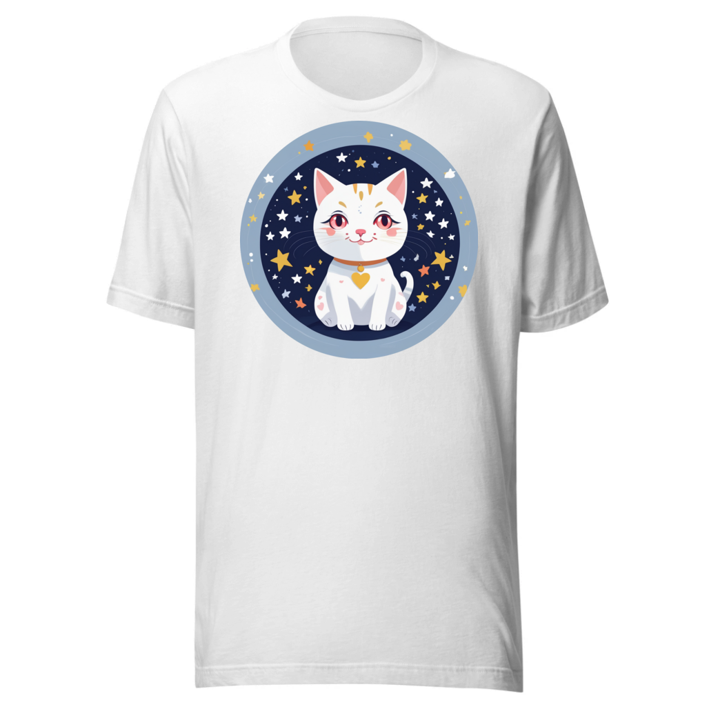 PugMug Custom White Companion Cat T-Shirt