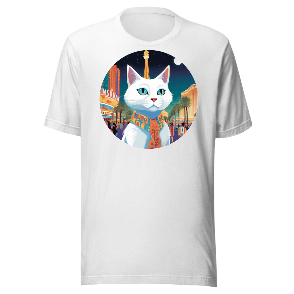 PugMug Custom White Companion Cat T-Shirt