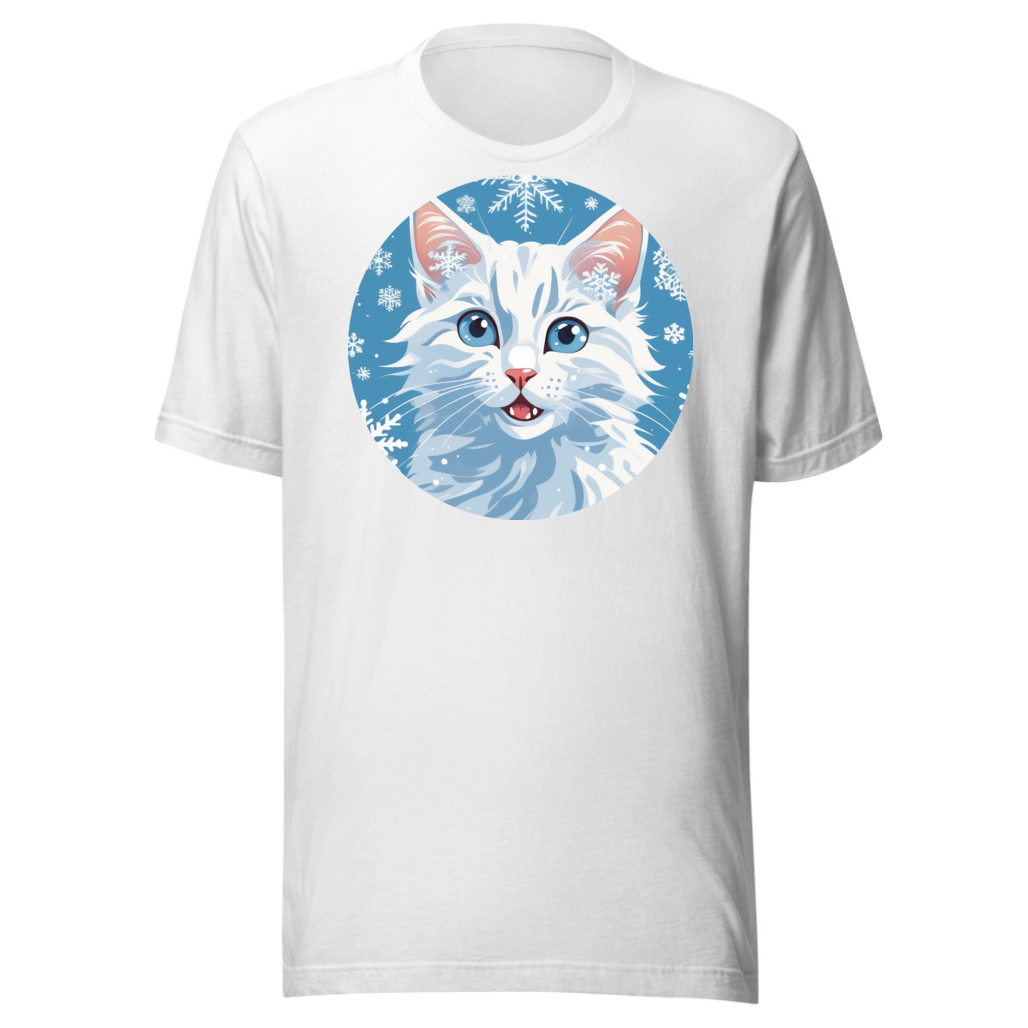 PugMug Custom White Companion Cat T-Shirt