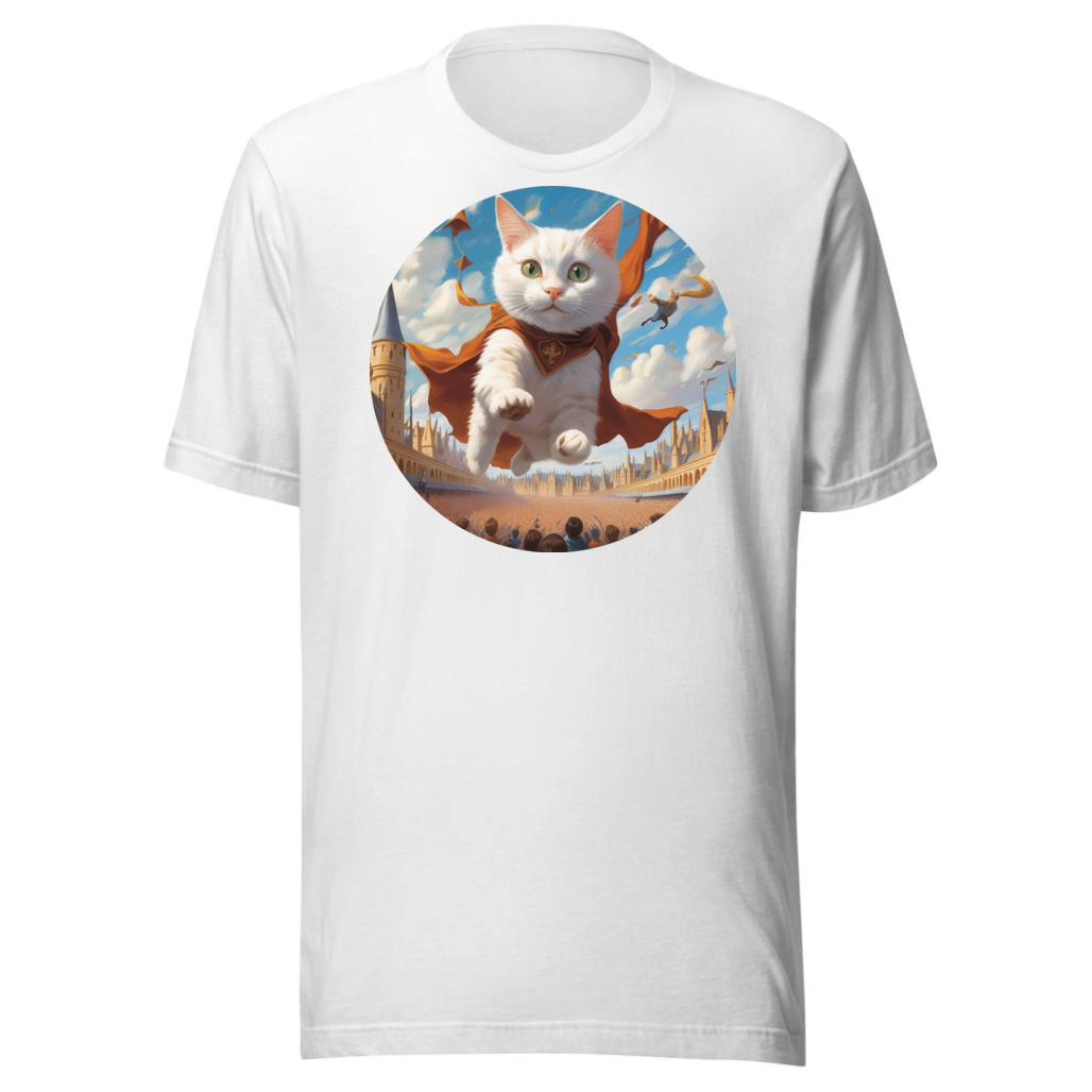 PugMug Custom White Companion Cat T-Shirt