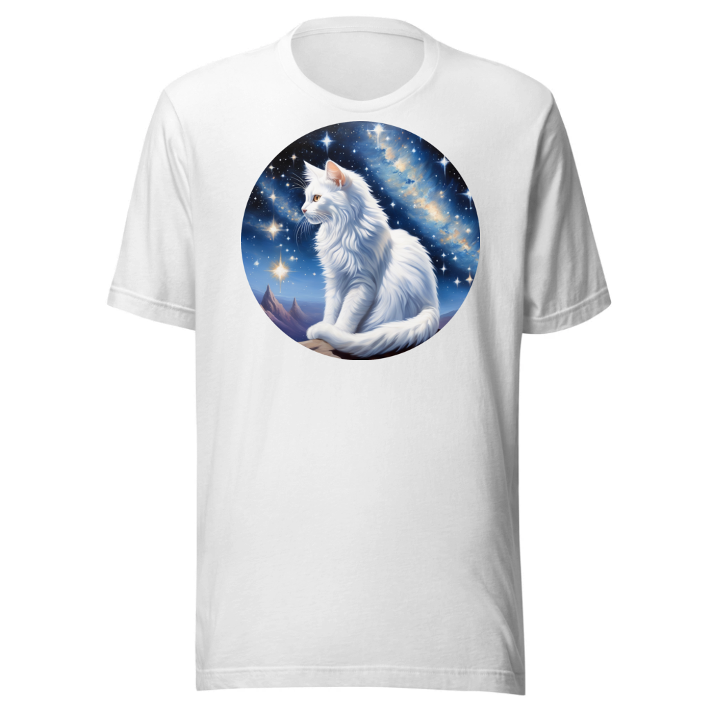 PugMug Custom White Companion Cat T-Shirt