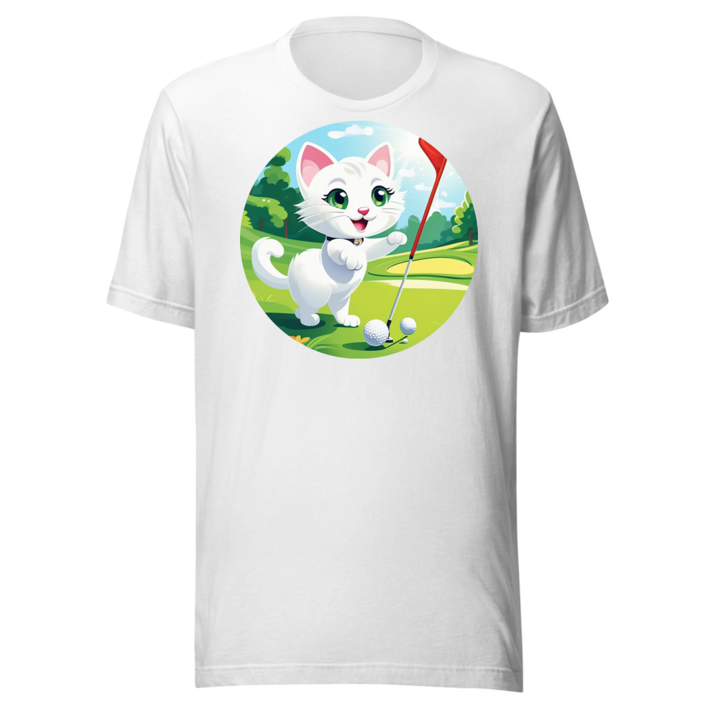 PugMug Custom White Companion Cat T-Shirt