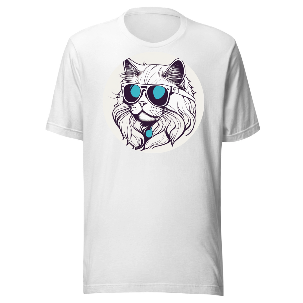 PugMug Custom White Persian Cat T-Shirt