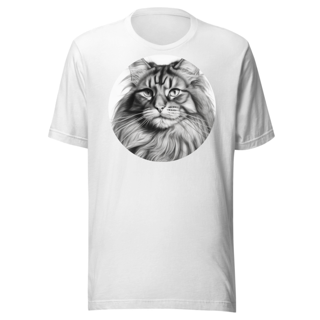 PugMug Custom Tabby Maine Coon Cat T-Shirt