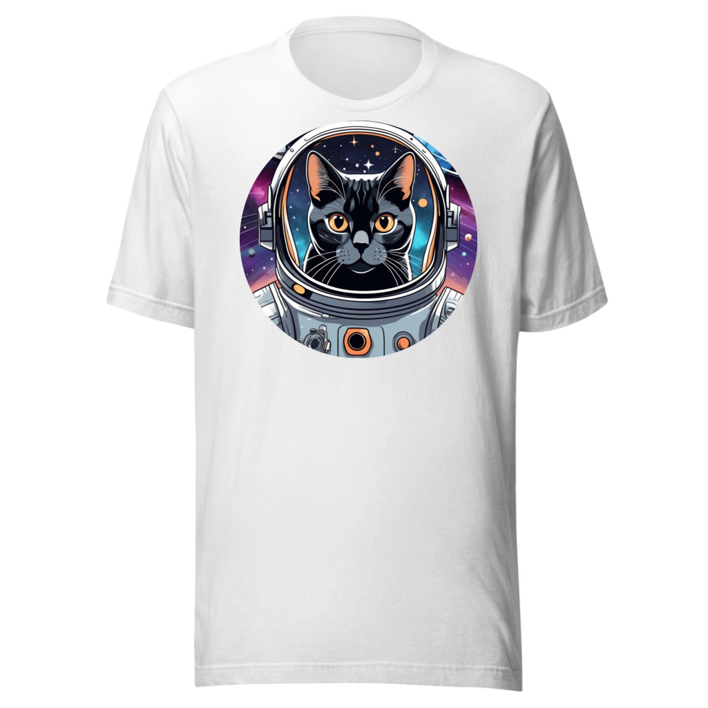 PugMug Custom Black American Shorthair Cat T-Shirt