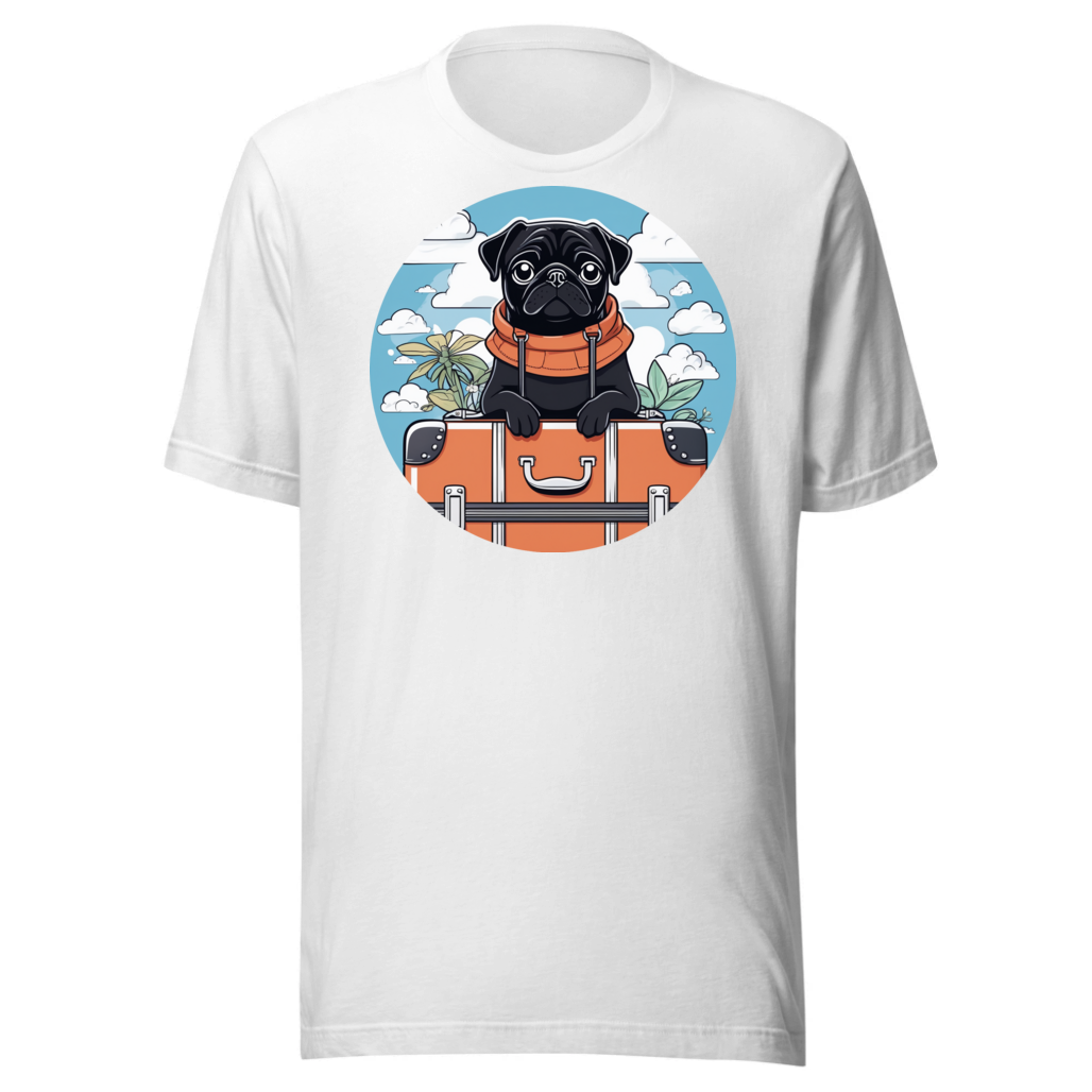 PugMug Custom Black Pug T-Shirt