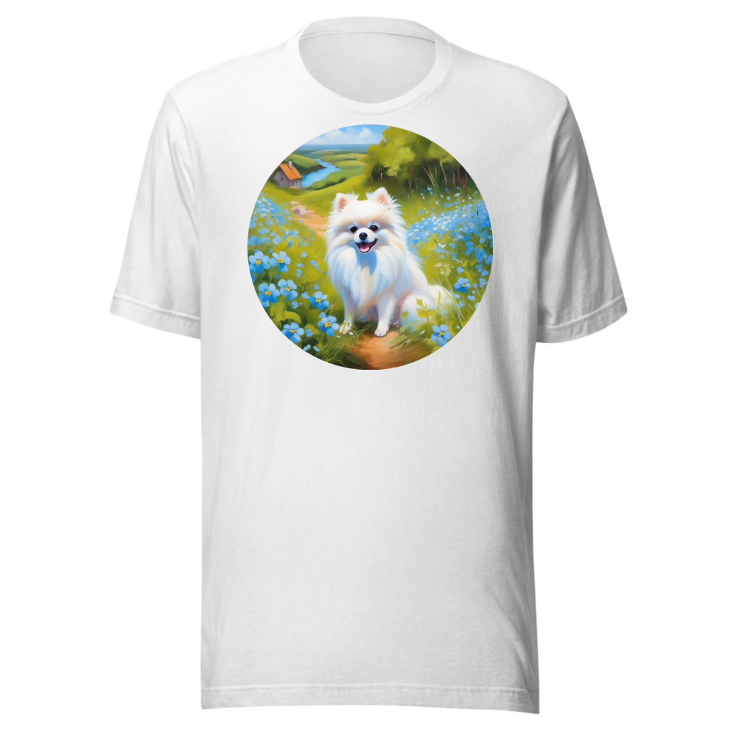 PugMug Custom White Pomeranian T-Shirt