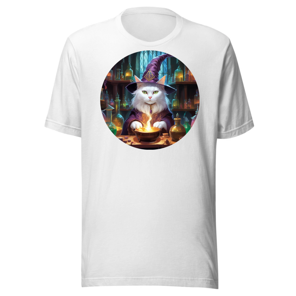 PugMug Custom White Companion Cat T-Shirt