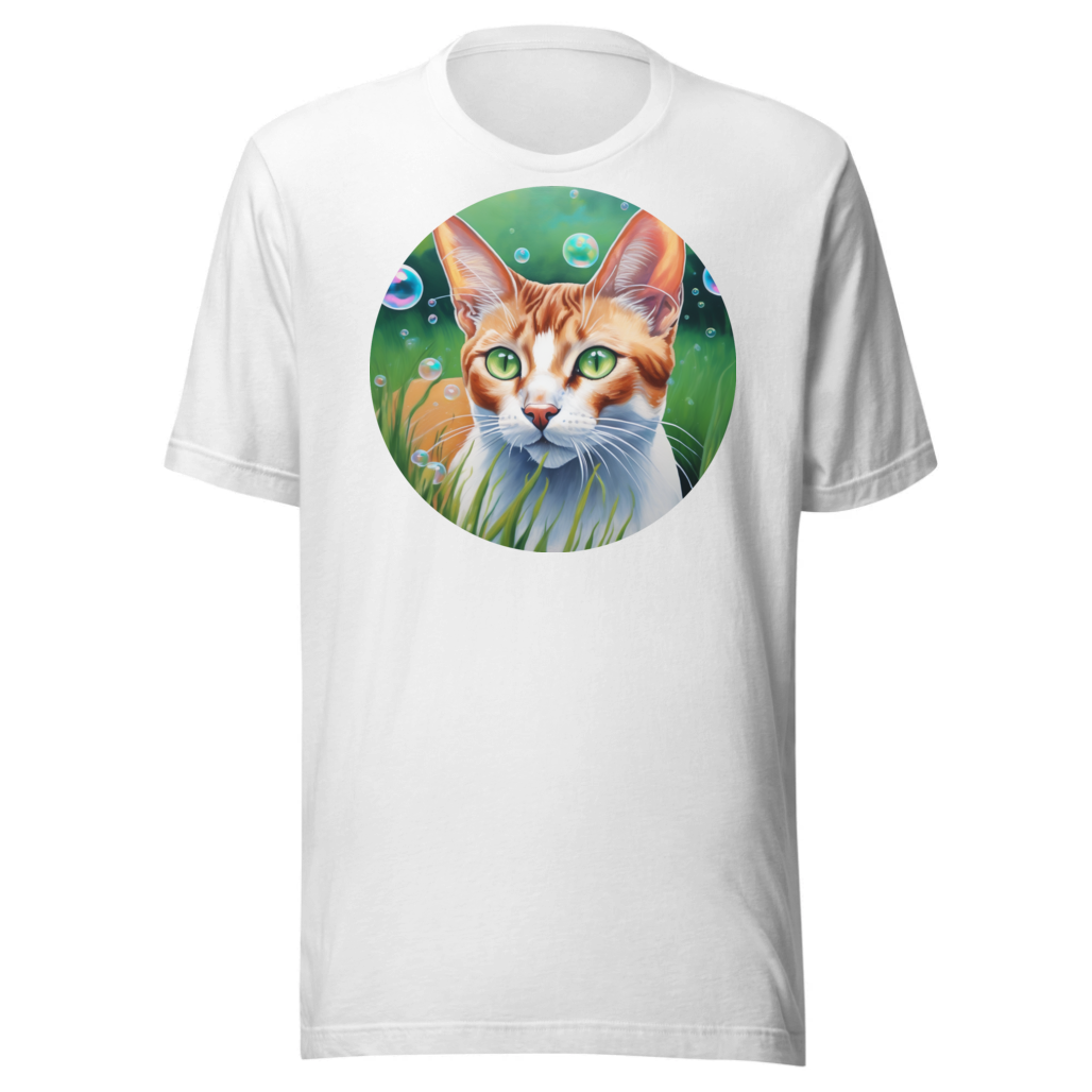 PugMug Custom White Abyssinian Cat T-Shirt