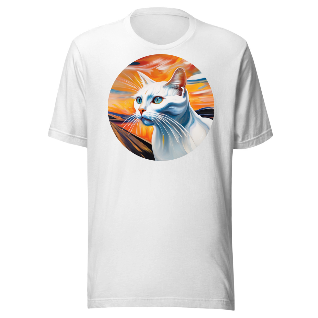 PugMug Custom White Companion Cat T-Shirt
