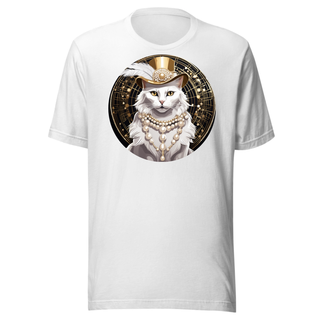 PugMug Custom White Companion Cat T-Shirt