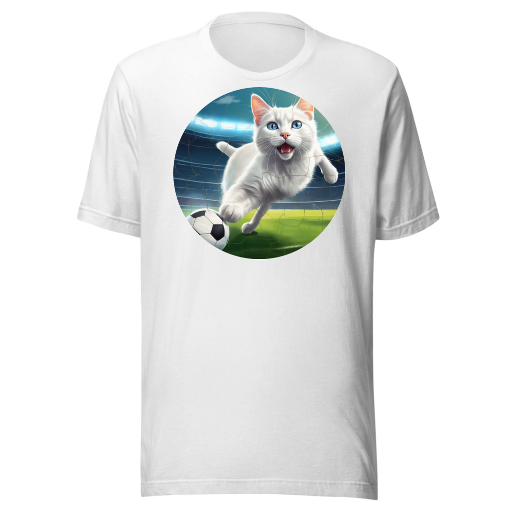 PugMug Custom White Companion Cat T-Shirt