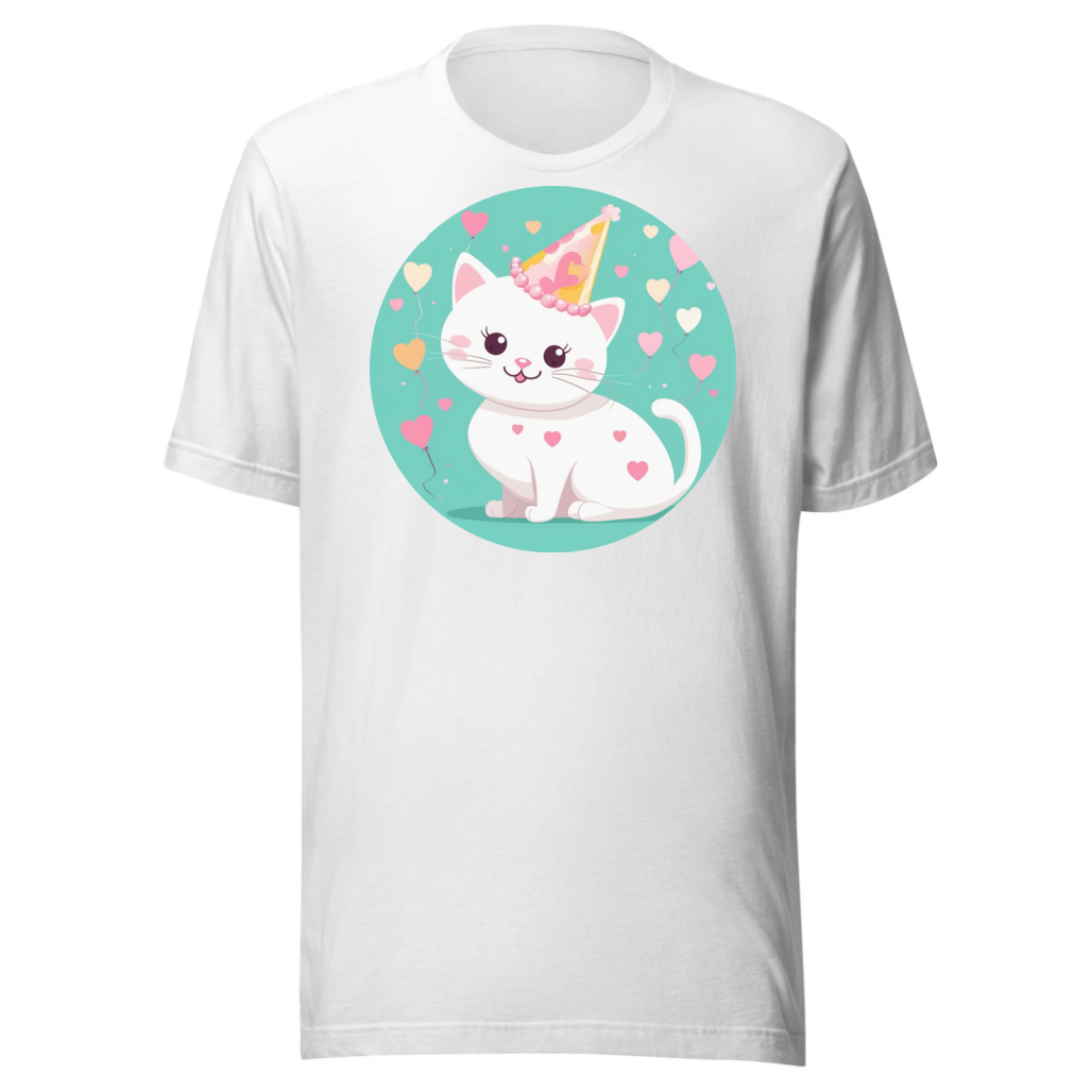 PugMug Custom White Companion Cat T-Shirt