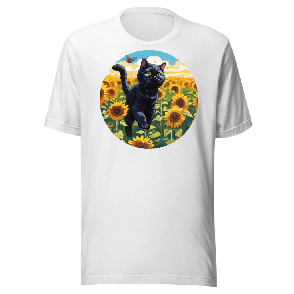 PugMug Custom Black Scottish Fold Cat T-Shirt