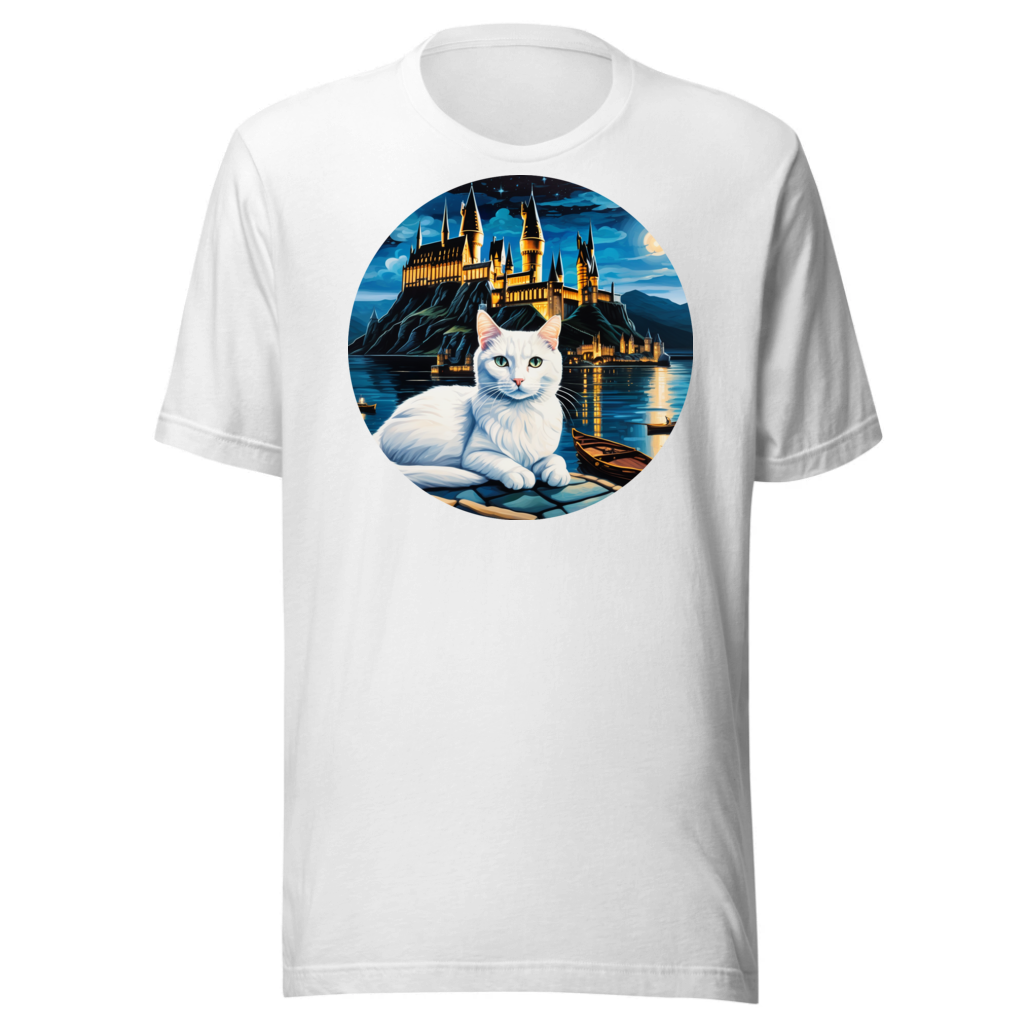 PugMug Custom White Companion Cat T-Shirt