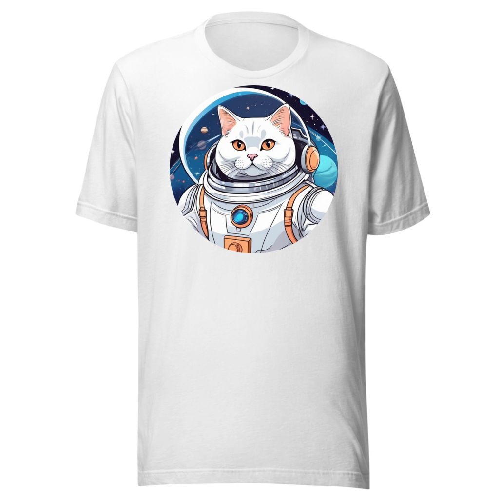 PugMug Custom White British Shorthair Cat T-Shirt