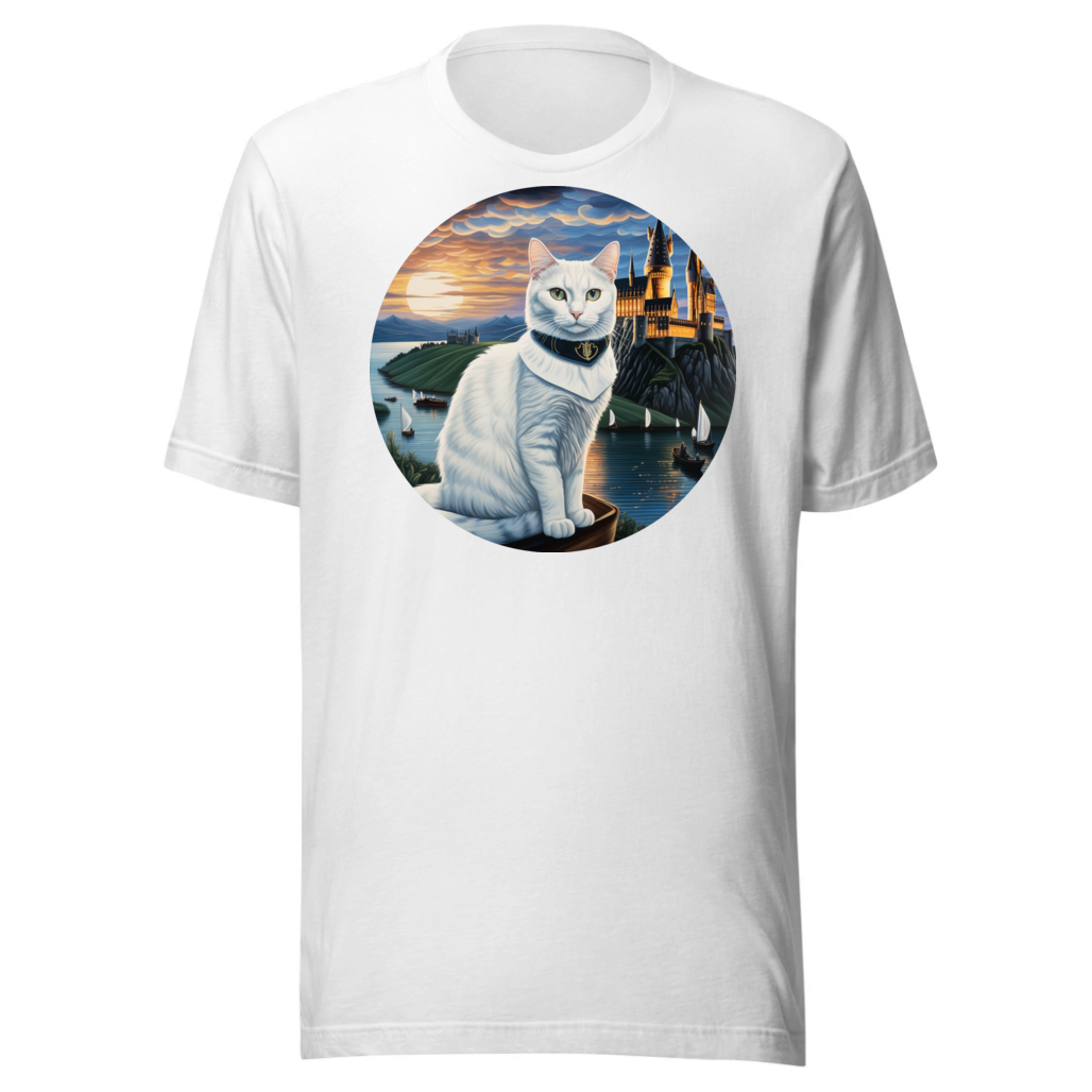 PugMug Custom White Companion Cat T-Shirt
