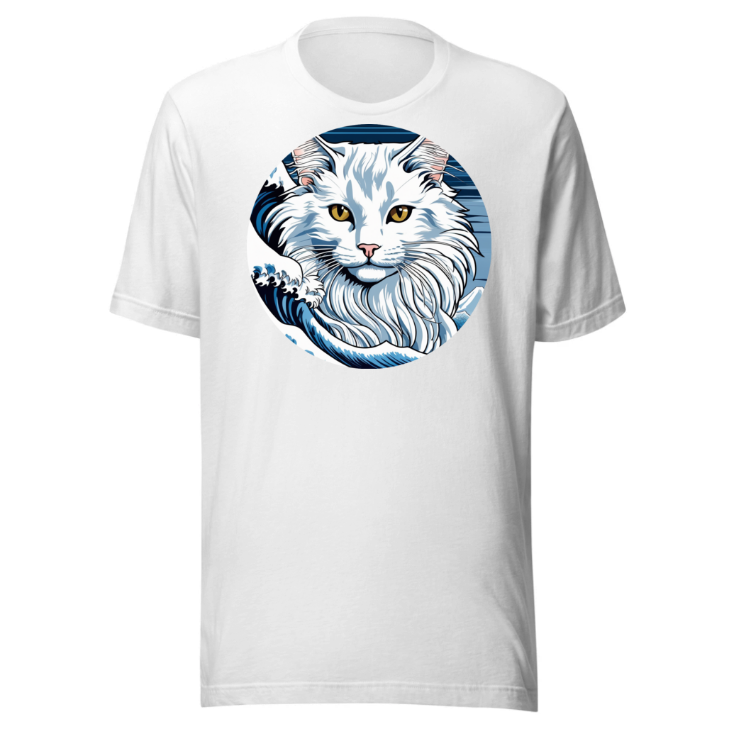 PugMug Custom White Maine Coon Cat T-Shirt