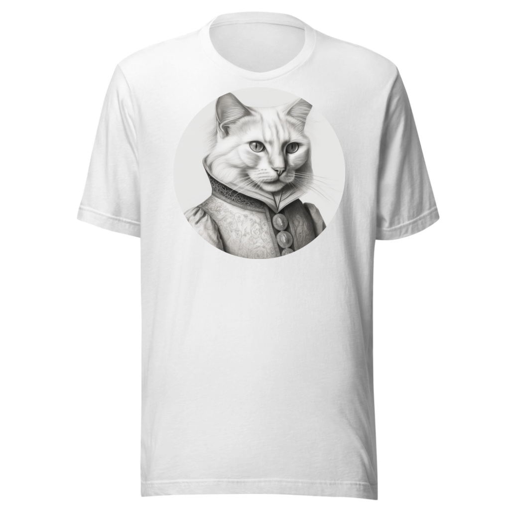 PugMug Custom White Companion Cat T-Shirt