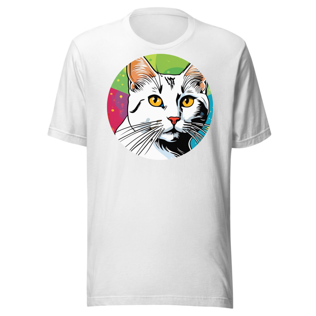PugMug Custom White Companion Cat T-Shirt