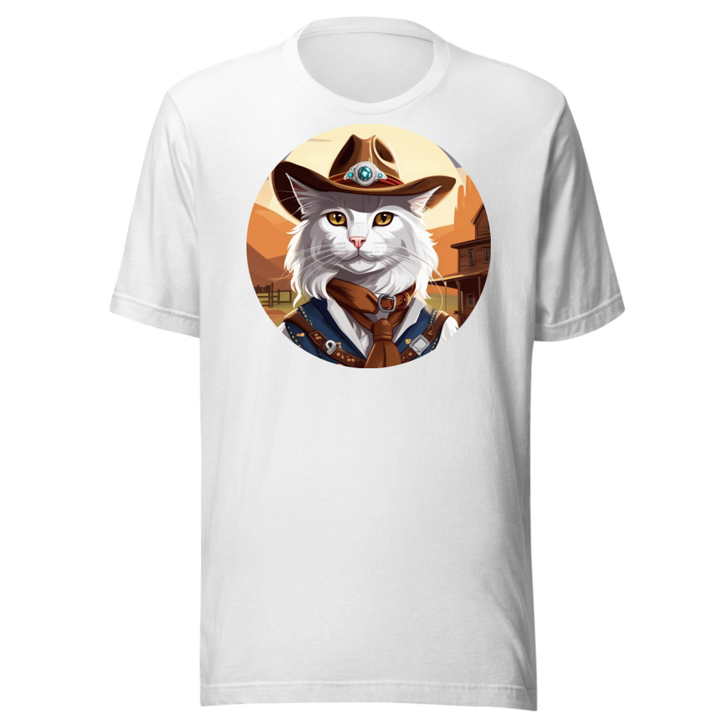 PugMug Custom White Maine Coon Cat T-Shirt