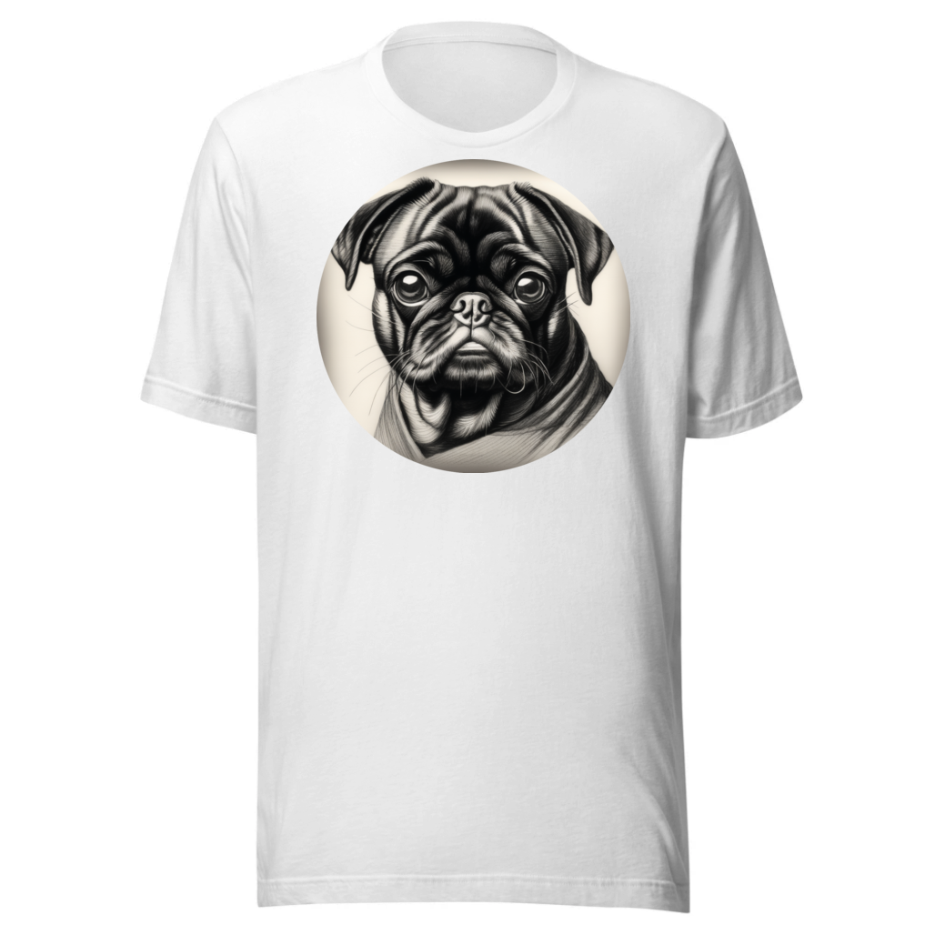 PugMug Custom Black Pug T-Shirt