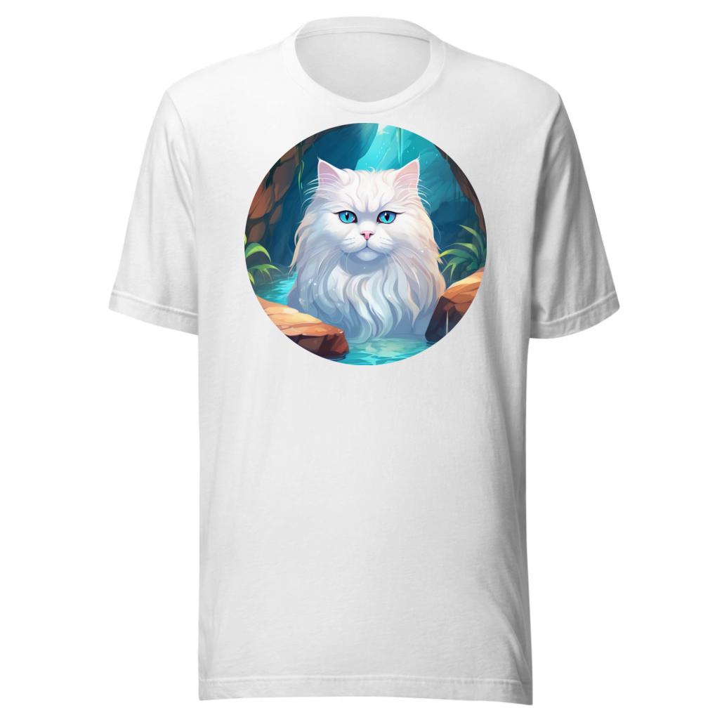 PugMug Custom White Persian Cat T-Shirt