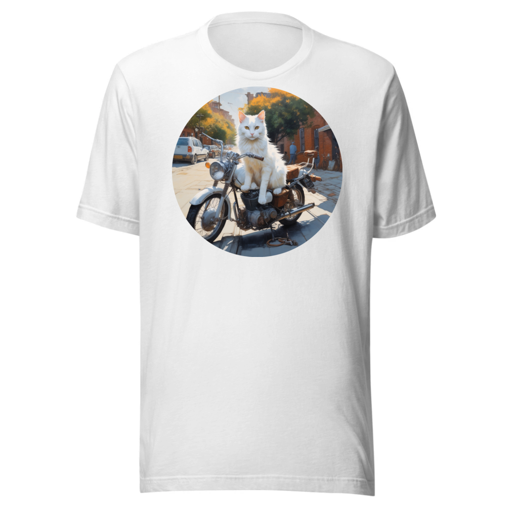 PugMug Custom White Companion Cat T-Shirt