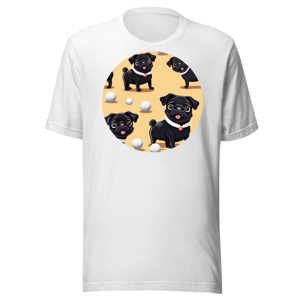 PugMug Custom Black Pug T-Shirt