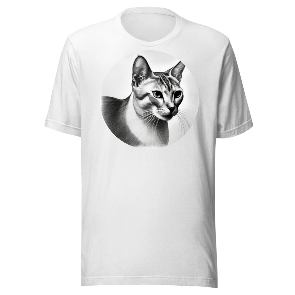 PugMug Custom White Abyssinian Cat T-Shirt