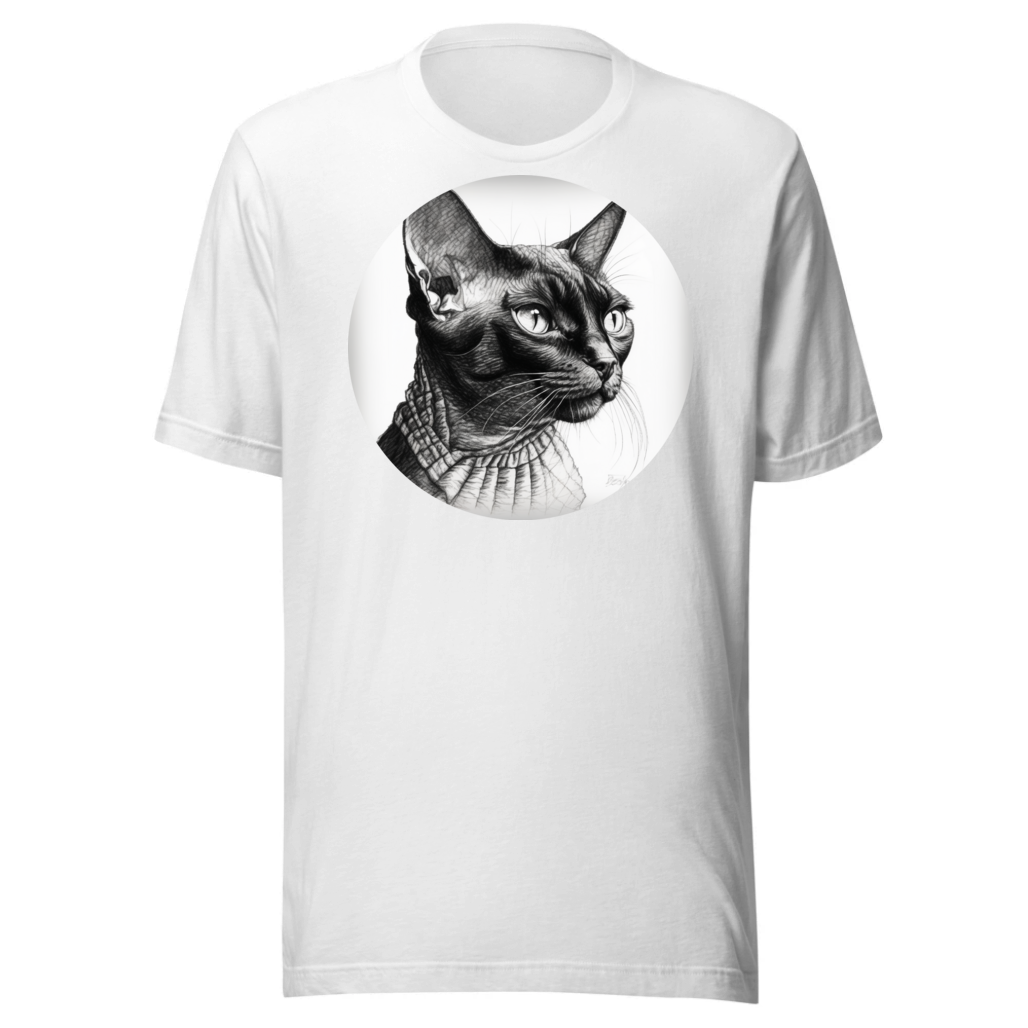 PugMug Custom Black Devon Rex Cat T-Shirt