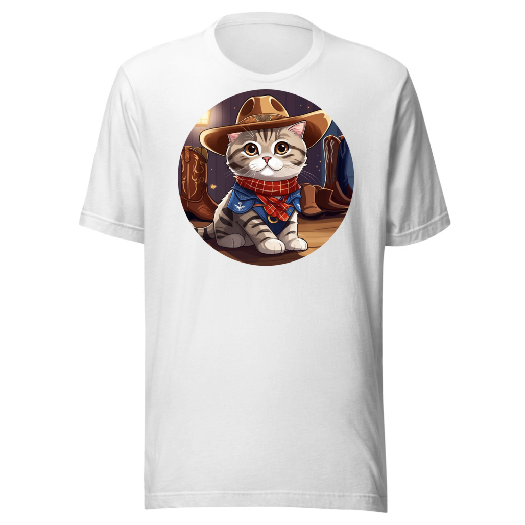 PugMug Custom Tabby Scottish Fold Cat T-Shirt