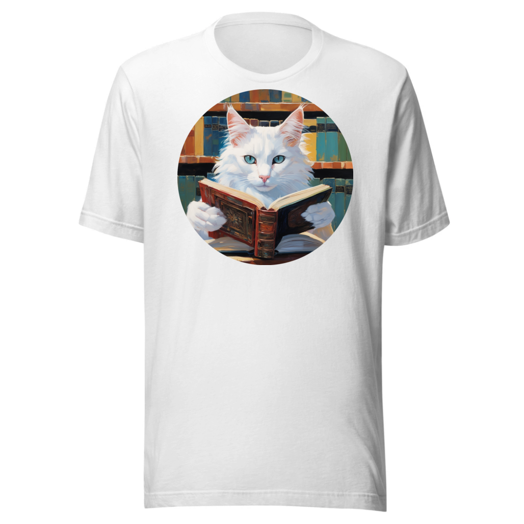PugMug Custom White Companion Cat T-Shirt