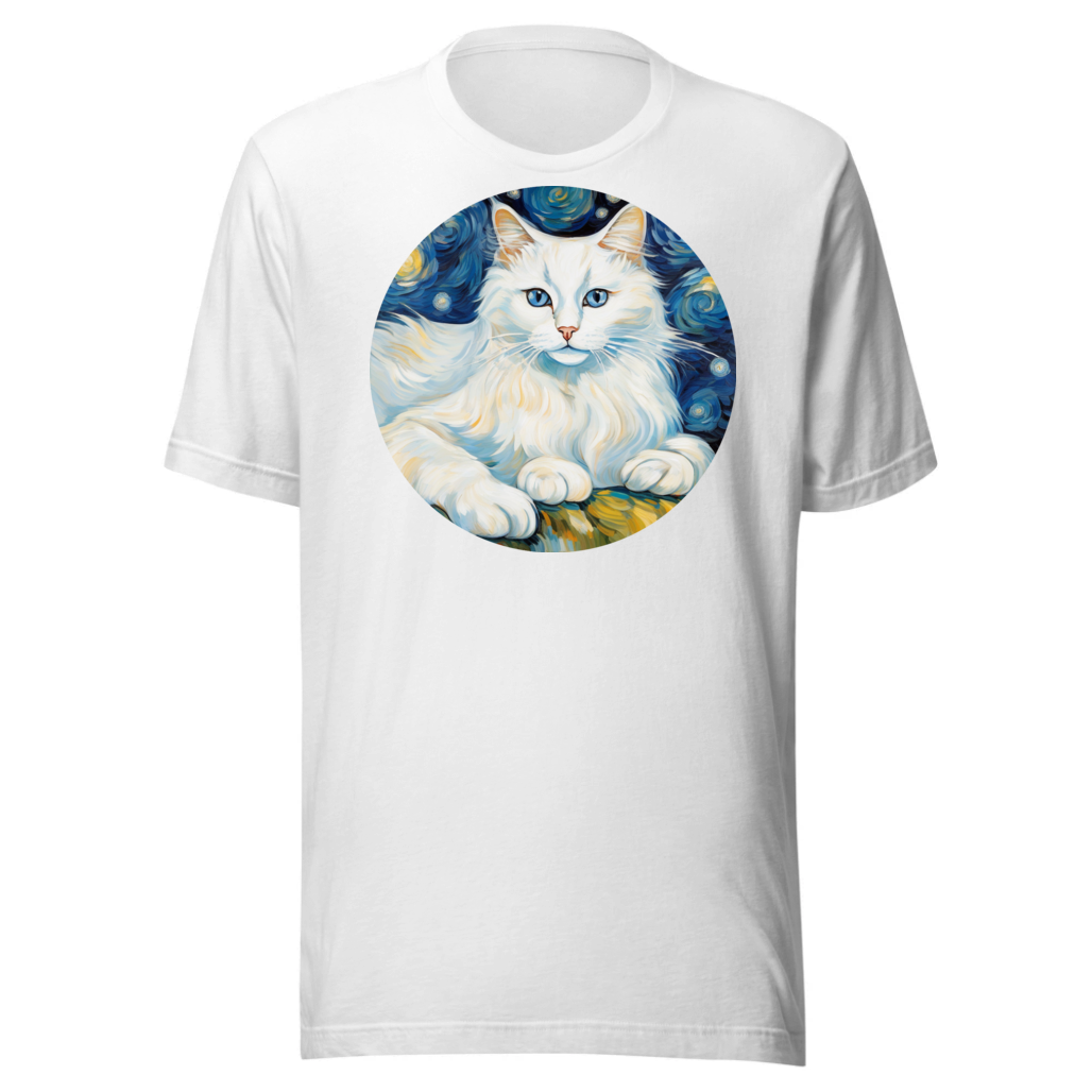 PugMug Custom White Ragdoll Cat T-Shirt