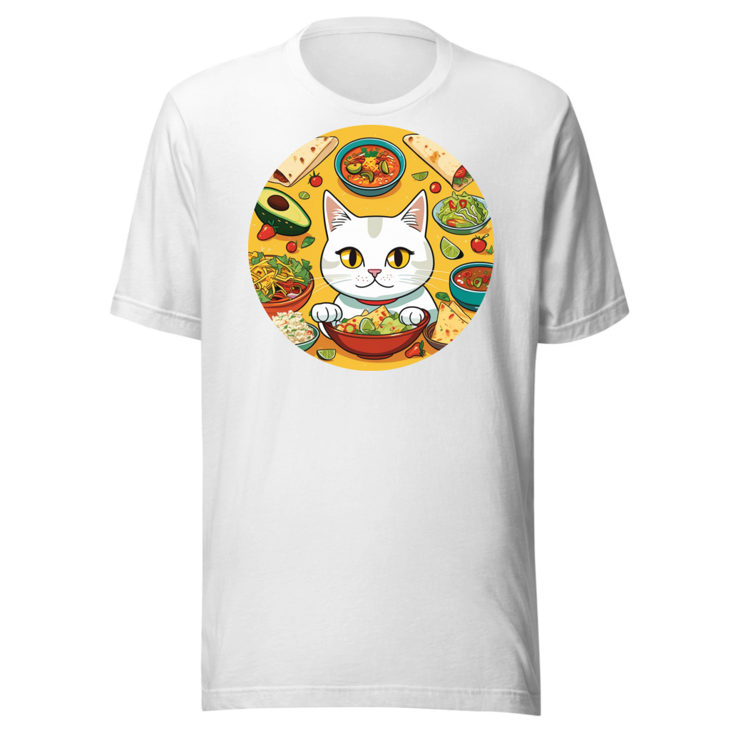PugMug Custom White Companion Cat T-Shirt