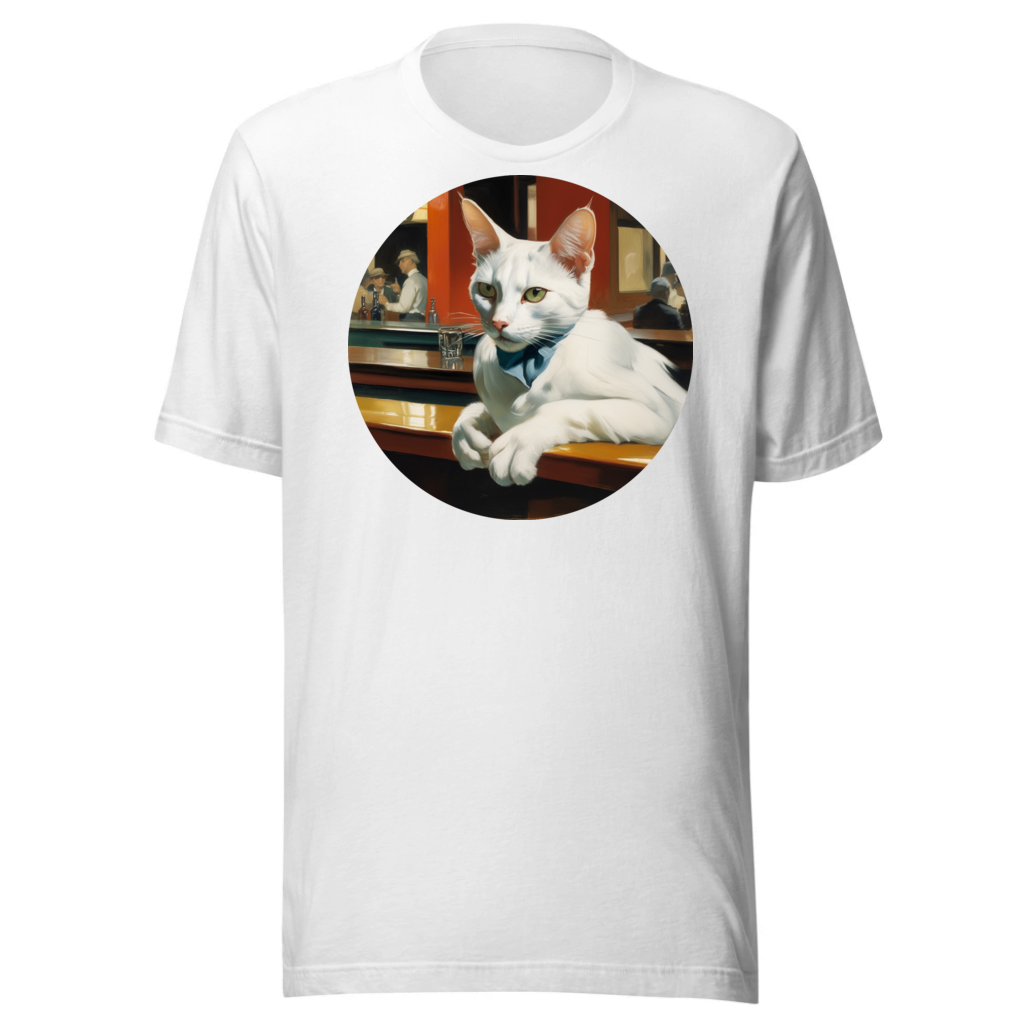 PugMug Custom White Companion Cat T-Shirt