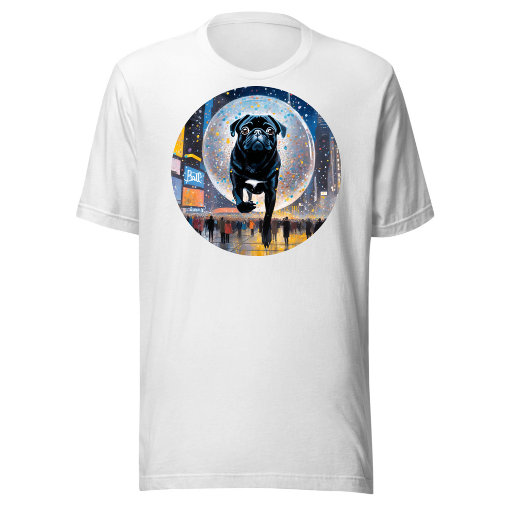 PugMug Custom Black Pug T-Shirt
