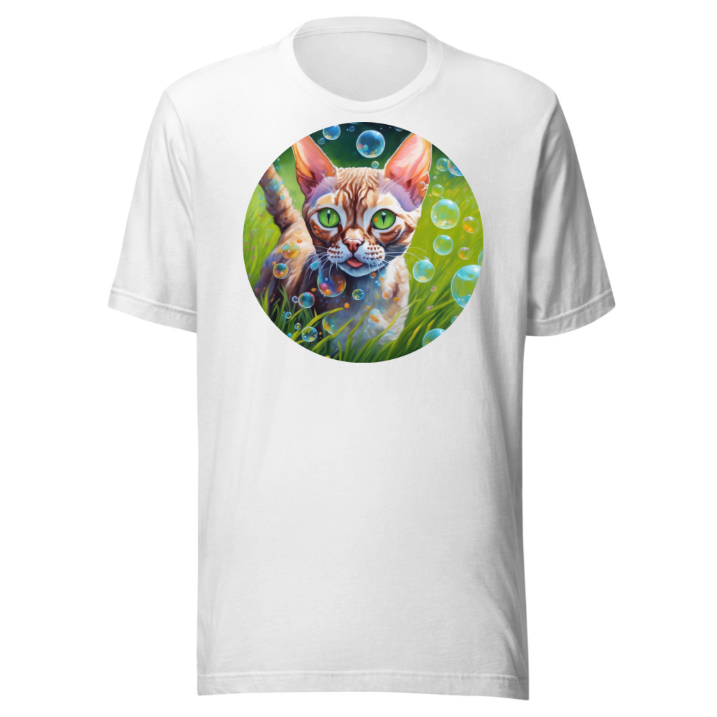 PugMug Custom Tabby Devon Rex Cat T-Shirt